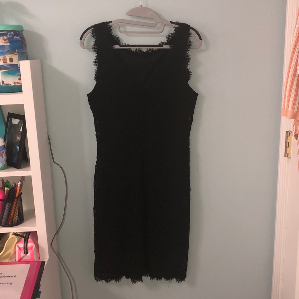 Black lace dress
